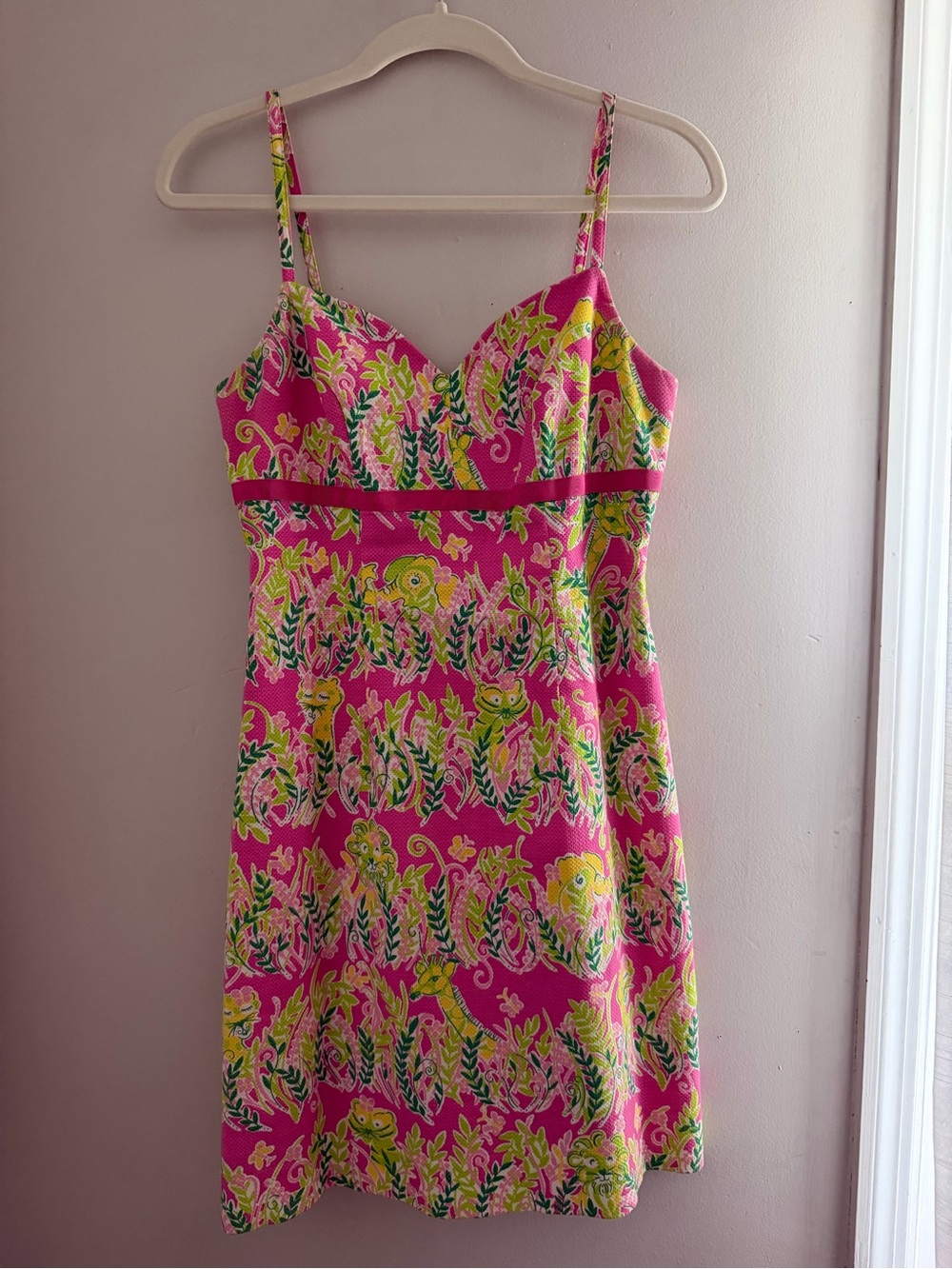 Lilly Pulitzer Millionaire’s Row Print Spaghetti Strap Mini Dress